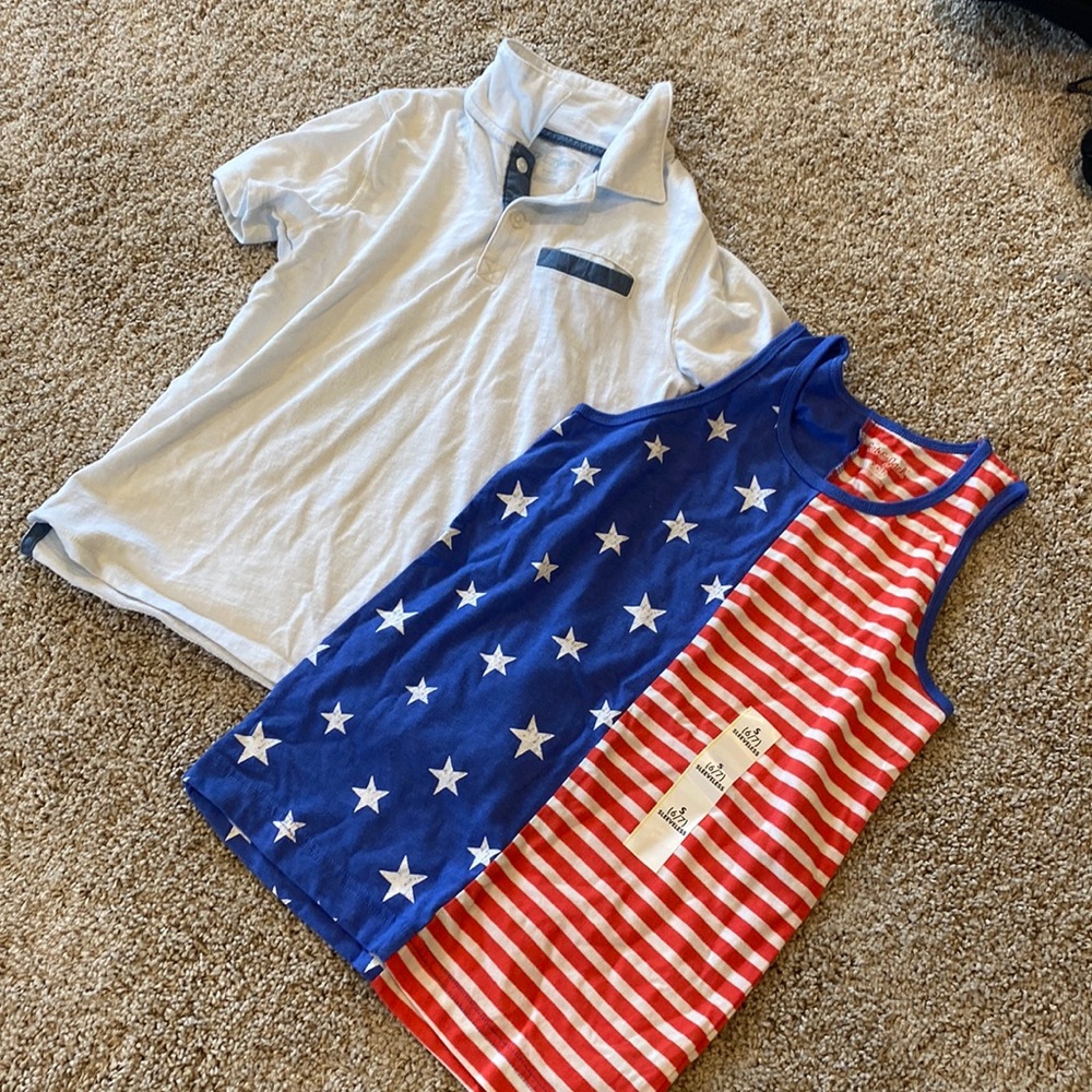Two cotton cat & Jack tops 6/7